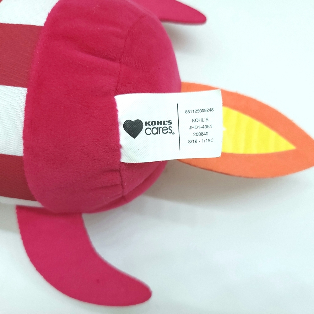 Kohl's Cares Rocket Ship 13" Plush Stuffed Animal Toy 2018 - Picture 3 of 3